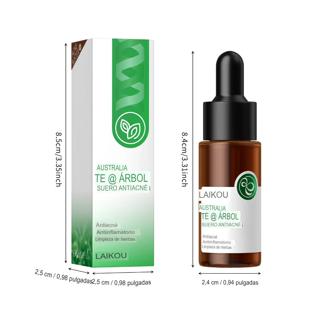 LAIKOU Suero Antiacné de Árbol de Té — Controla Grasa, Calma y Reduce Imperfecciones